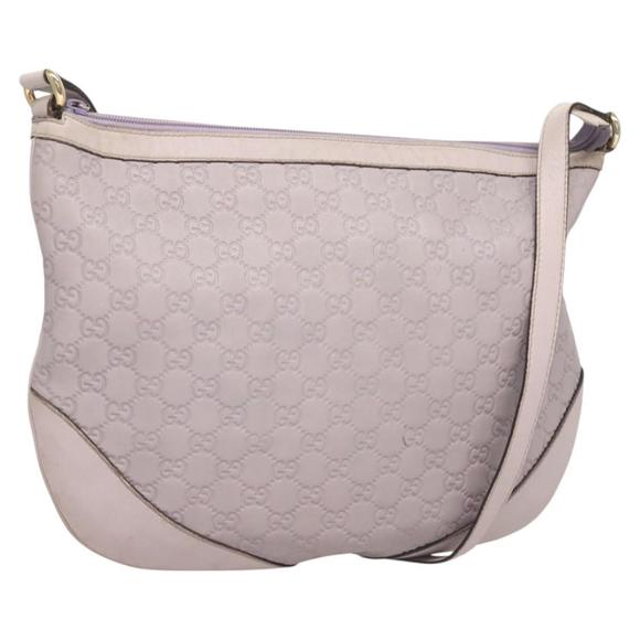 GUCCI GG Canvas Guccissima Bag Leather Outlet Purple Gold 272380 Auth BA2809 - Picture 1 of 16